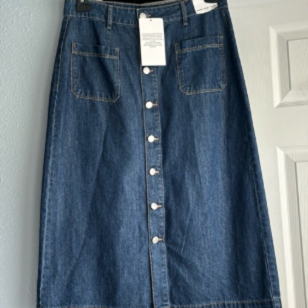 marc new york denim mini skirt 6